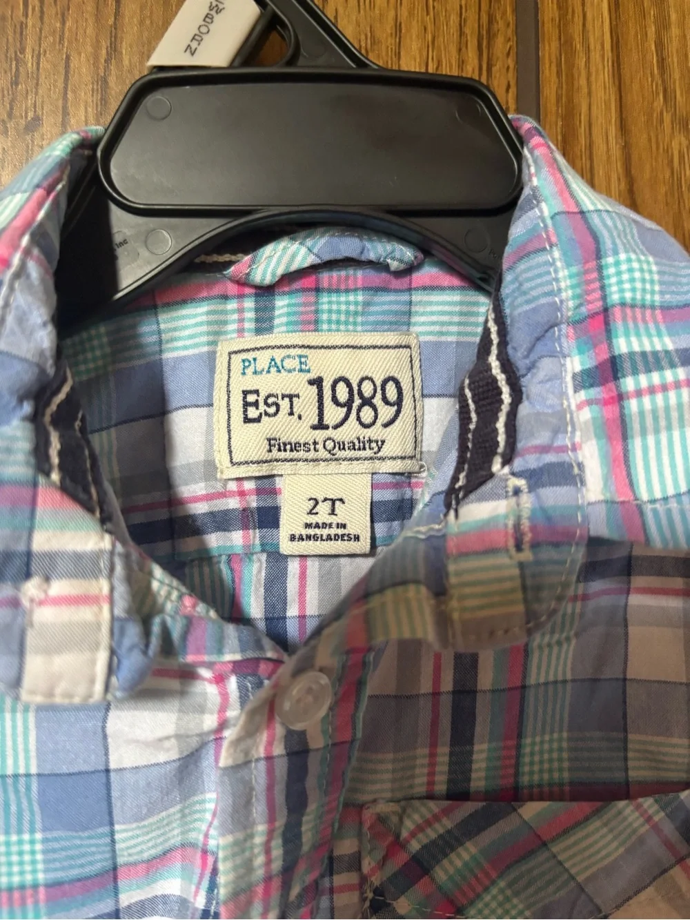 The Children’s Place Plaid Button-Up Shirt | Toddler Boys 2T